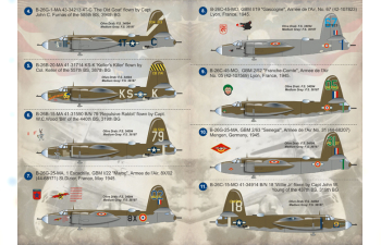 NEW B-26 Marauder Wet decal