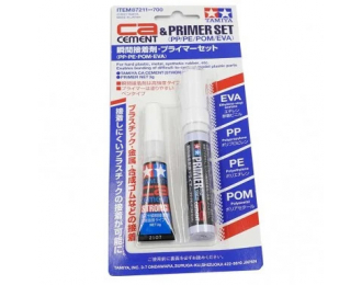 Клей жидкий CA Cement & Primer Set PP/PE/POM/EVA