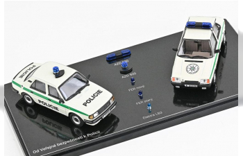 SKODA 120L + SKODA Favorit 136L - Od Veřejné Bezpečnosti K Policii (1988), white