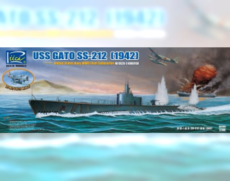 Сборная модель USS Gato SS-212 Fleet Submarine 1942