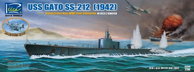 Сборная модель USS Gato SS-212 Fleet Submarine 1942