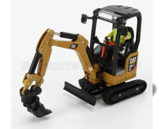 CATERPILLAR Cat301.7 Cr Escavatore Cingolato - Tractor Hydraulic Mini Excavator, Yellow Black