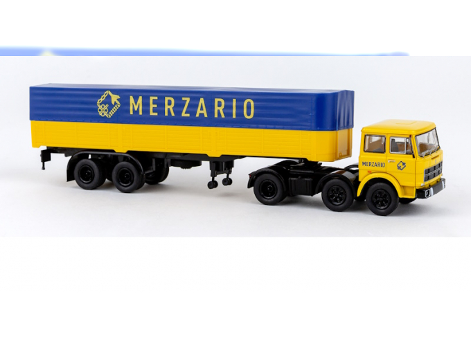 FIAT 691 T Truck Telonato Merzario Transports (1970), Yellow Blue