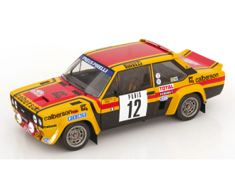 FIAT 131 Abarth Team Calberson №12 7th Rally Montecarlo (1980) Michelle Mouton - Annie Arrii, Yellow Black Red