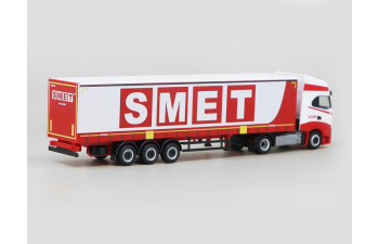Iveco S-Way Semitrailer „Smet“, white / red
