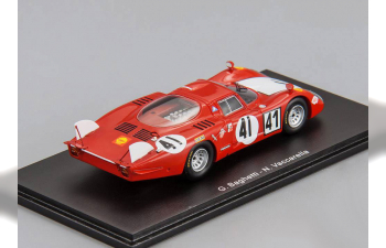 ALFA ROMEO 33/2 #41 Le Mans G. Baghetti - N. Vaccarella (1968), red