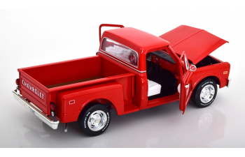 CHEVROLET C10 Stepside (1968), light red black