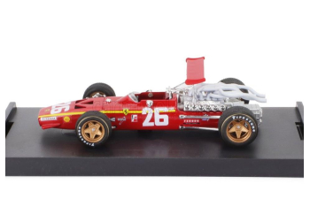 FERRARI F1 312 №26 Winner France Gp (1968) Jacky Ickx, Red White