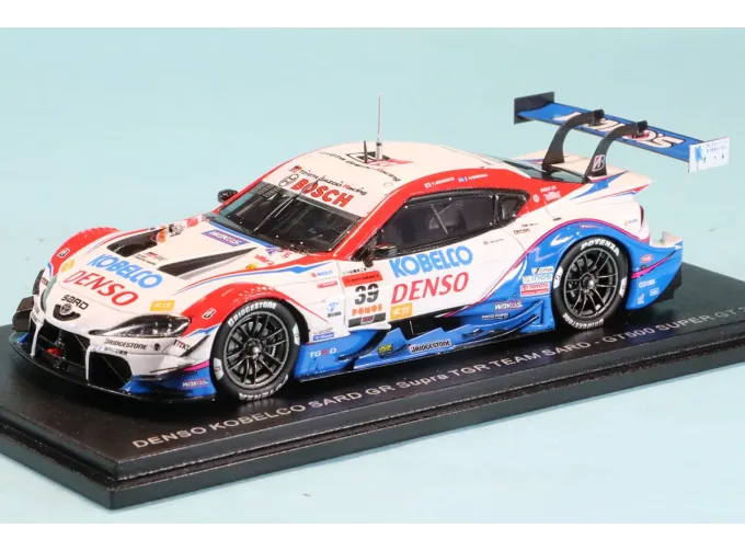 TOYOTA Supra Gr Team Denso Kobelco Sard №39 Gt500 Class Super Gt (2025) Yuhi Sekiguchi - Sasha Fenestraz, White Red Blue