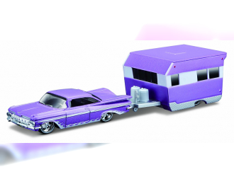 CHEVROLET IMPALA WITH ROULOTTE (1959), purple