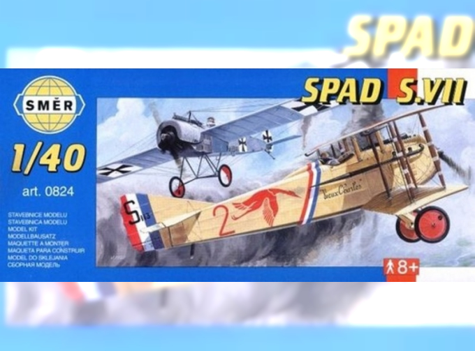 Сборная модель Самолет Spad S.Vii