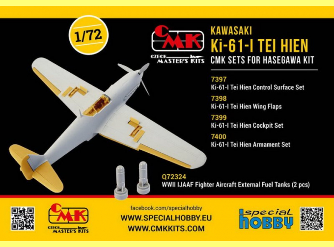 Ki-61-I Tei Hien Armament Set, for Hasegawa kit