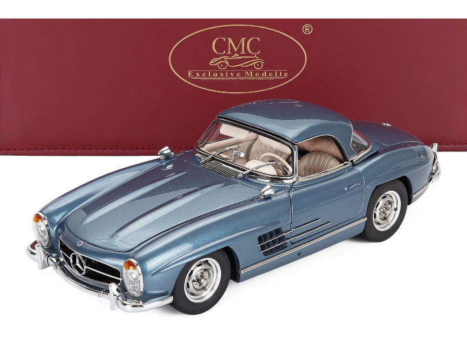MERCEDES-BENZ 300SL Roadster Spider Hard-Top Closed (W198) (1954), light blue