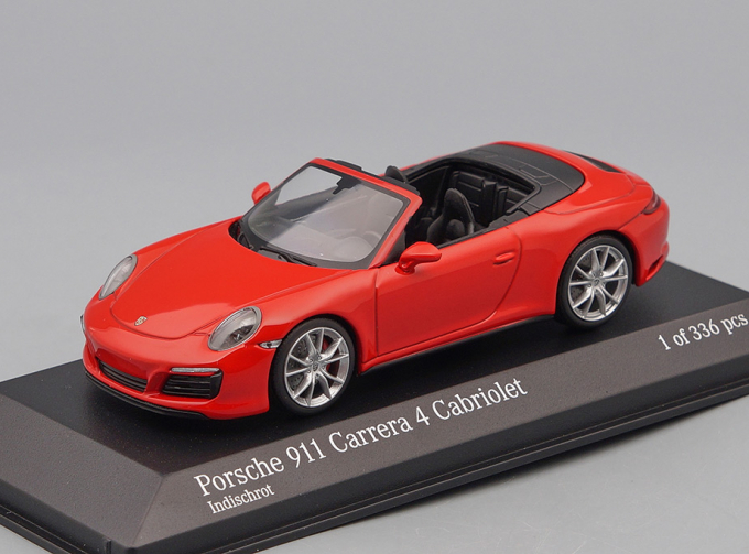 PORSCHE 911 (991.2) Carrera 4s Cabriolet (2017), red