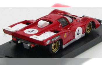 FERRARI 512m №4 Winner 9h Kyalami (1970) Ickx - Giunti, Red White silver