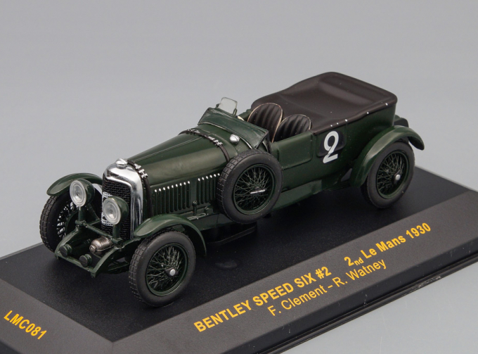 BENTLEY Speed Six #2 2nd Le Mans 1930 F. Clement - R. Watney, green