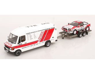 TOYOTA Celica ST165 Gr.A RAC Rally with Mercedes transporter (1990)