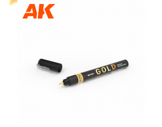 Жидкий маркер металлик - Золотой / Metallic Liquid Marker - Gold
