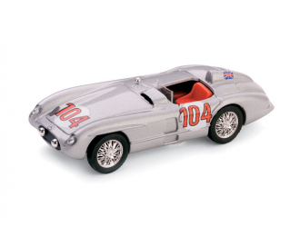 MERCEDES-BENZ 300SLR 39a Targa Florio #104 (1955), silver