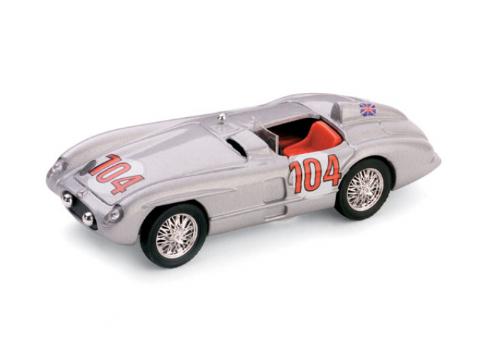 MERCEDES-BENZ 300SLR 39a Targa Florio #104 (1955), silver