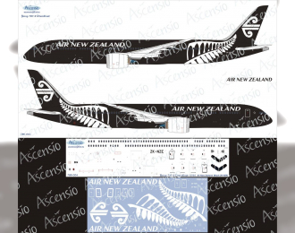 Декаль на самолёт боенг 787-9 (Air New Zealand(Black))