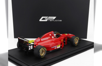 FERRARI F1 412 T1b №28 Winner German Gp (with Pilot Figure) (1994) Gerhard Berger, Red Black