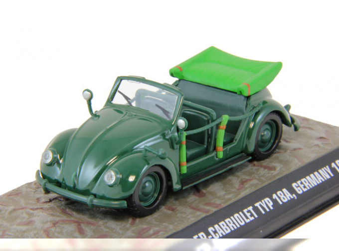 VOLKSWAGEN Beetle Hebmuller Cabriolet Typ 18A Germany (1948), green