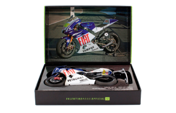 YAMAHA Yzr-m1 Team Fiat World Champion №46 Motogp Season Dirty Version (2009) Valentino Rossi, Blue White