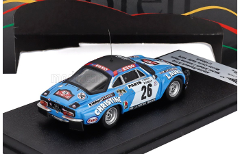 RENAULT Alpine A110 (night Version) №26 Rally Montecarlo (1976) Michel Alibelli - Antoine Pistre, Light Blue