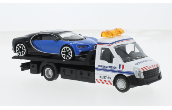 IVECO Daily Transporter + Bugatti Chiron, white