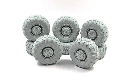 Набор колес ВИ-203 (поздние) с просадкой (8 шт), для РЗСО Смерч- М