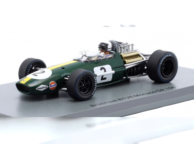 BRABHAM F1 Bt26 N 2 Monaco Gp (1968) J.Brabham, Green Yellow