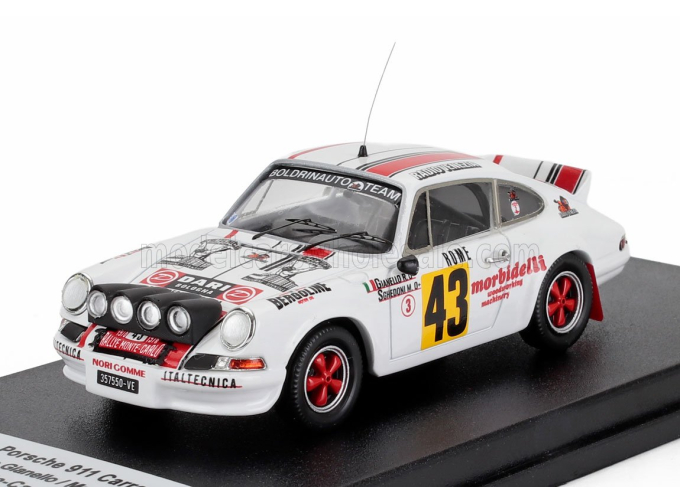 PORSCHE 911 Carrera Rs Coupe (night Version) №43 Rally Montecarlo (1978) Roberto Gianello - Massimo Sghedoni, White