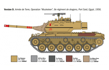 Сборная модель DATP Tank M47 Patton Wwii - Us Army - Nato Army 1945 - 1980 Military