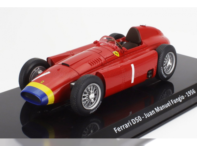 FERRARI F1 D50 N 1 World Champion Season (1956) Juan Manuel Fangio - Con Vetrina - With Showcase, Red