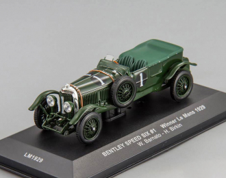 BENTLEY Speed Sixwbrnato-H.BIRKIN n.1 WINNER Le Mans (1929), темно-зеленый