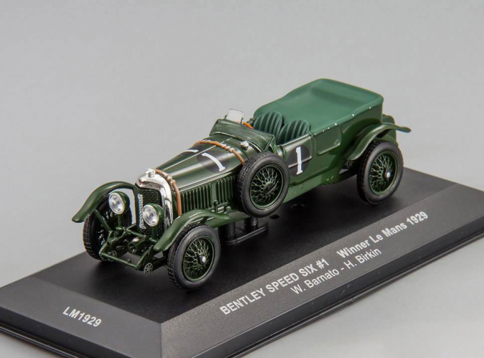 BENTLEY Speed Sixwbrnato-H.BIRKIN n.1 WINNER Le Mans (1929), темно-зеленый