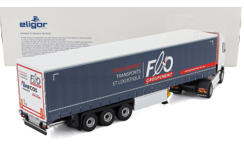 VOLVO Fh Aero Truck Telonato Barcos Transports (2024), White Blue