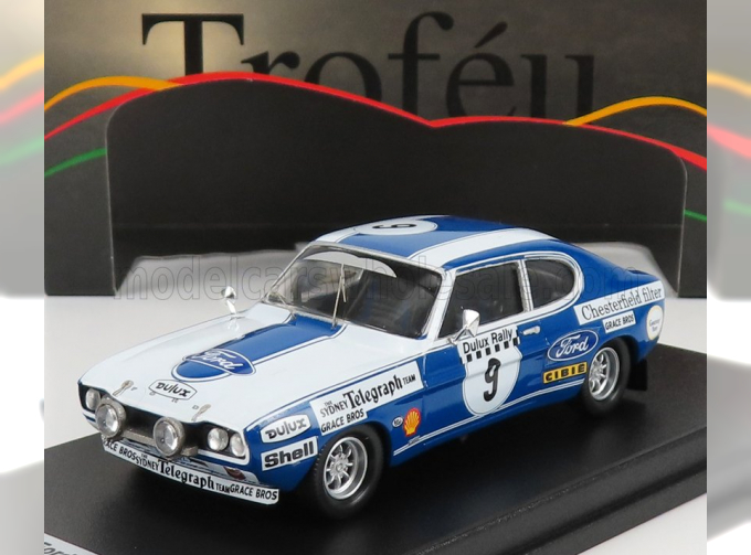 FORD Capri 2600 Rs №9 Rally Australia (1972) D.Mckay - G.Connelly, White Blue