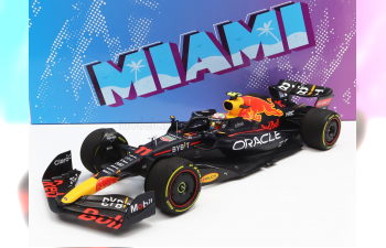 RED BULL F1 Rb18 Team Oracle Red Bull Racing N 11 4th Miami Gp 2022 Sergio Perez, Matt Blue Yellow Red