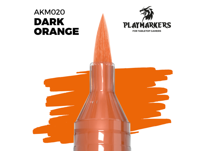 Маркер акриловый PLAYMARKER - Тёмно-оранжевый / DARK ORANGE – PLAYMARKER