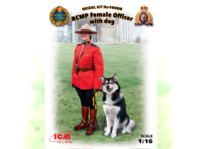 Сборная модель Фигура, Офицер Королевской Канадской Конной Полиции с собакой