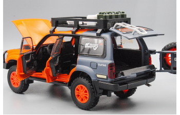 TOYOTA Land Cruiser 80 (Safari Edition), оранжевый, 21 см
