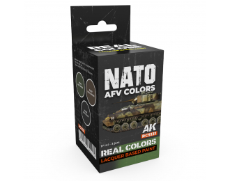 Набор лаковых красок, цвета для бронетранспортеров НАТО / NATO AFV Colors Set