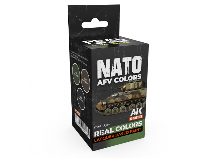 Набор лаковых красок, цвета для бронетранспортеров НАТО / NATO AFV Colors Set