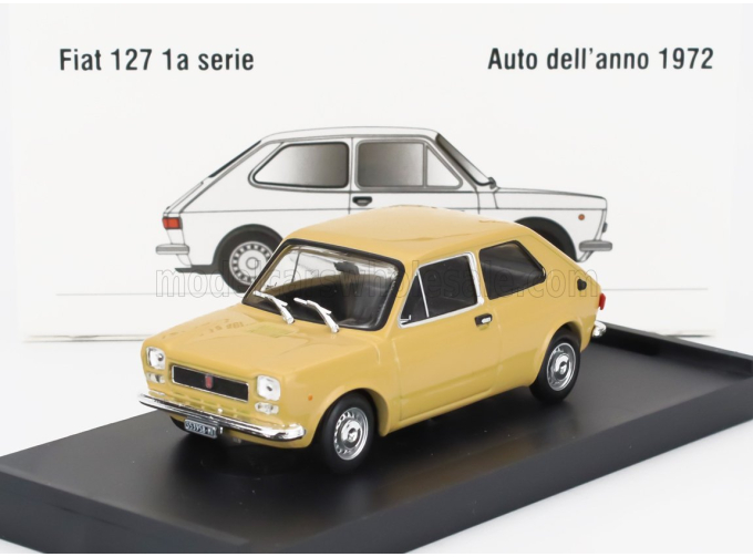 FIAT 127 1-series (1971) - Black Interior, Giallo Tahiti - Yellow