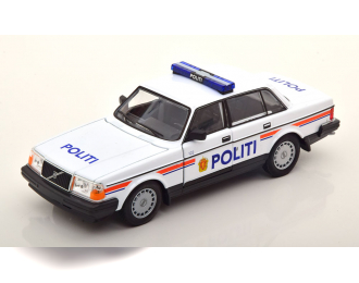 VOLVO 240 Gl Politi Norway Police 1986, White
