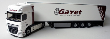 DAF XF EURO 6 SUPERSPACE с полуприцепом-рефрижератором "GAYET" 2016