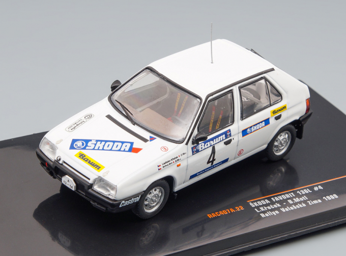 SKODA Favorit 136L №4 Rally Valasska Zima, Krecek/Motl (1989)