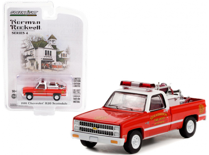 CHEVROLET K20 Scottsdale "Stockbridge Fire Department with Fire Equipment, Hose and Tank" (1981)